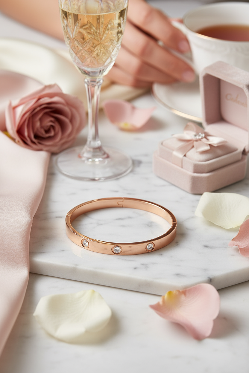 Rose Gold Zircon Bracelet