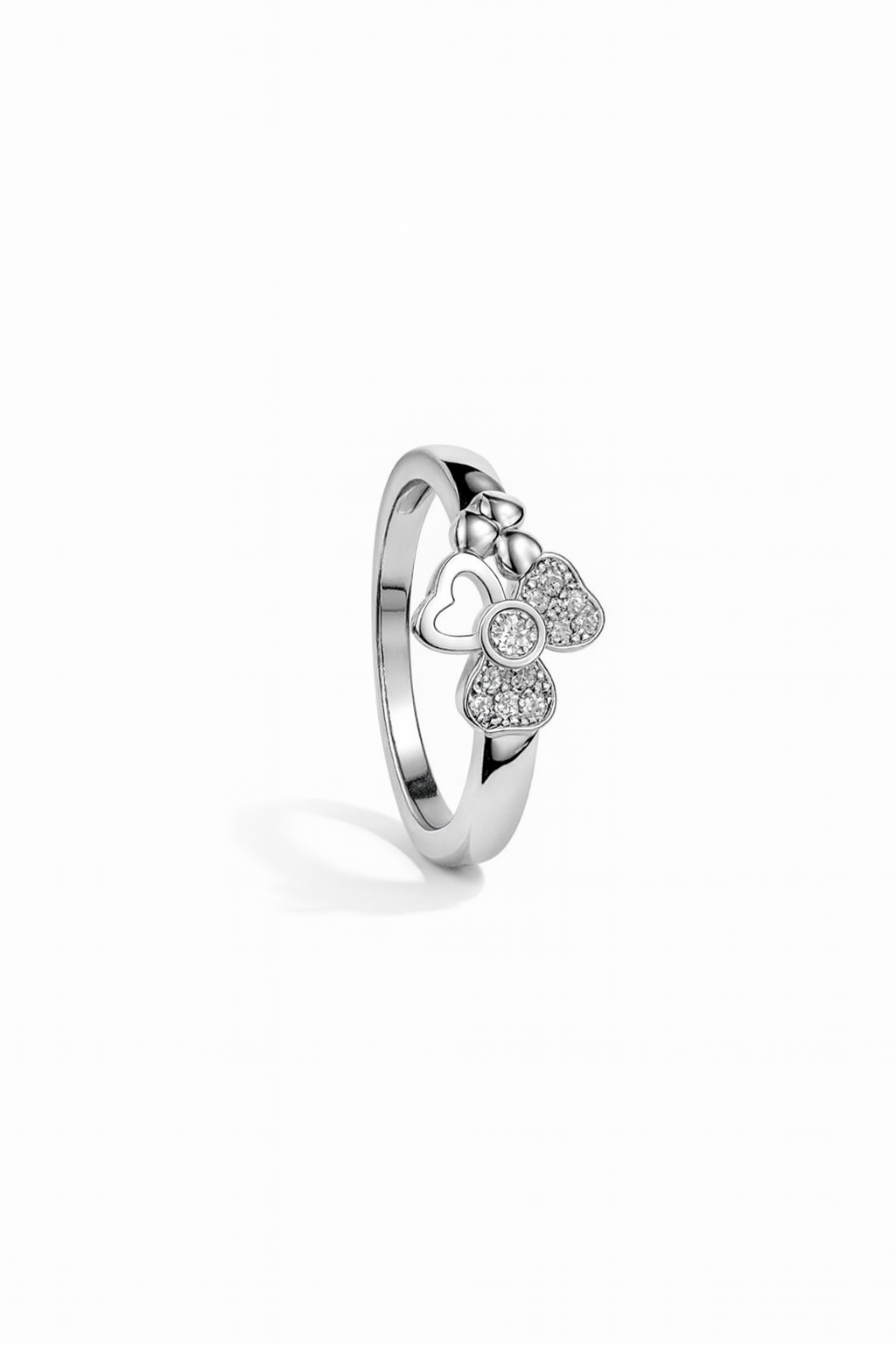 Zircon Clover Ring