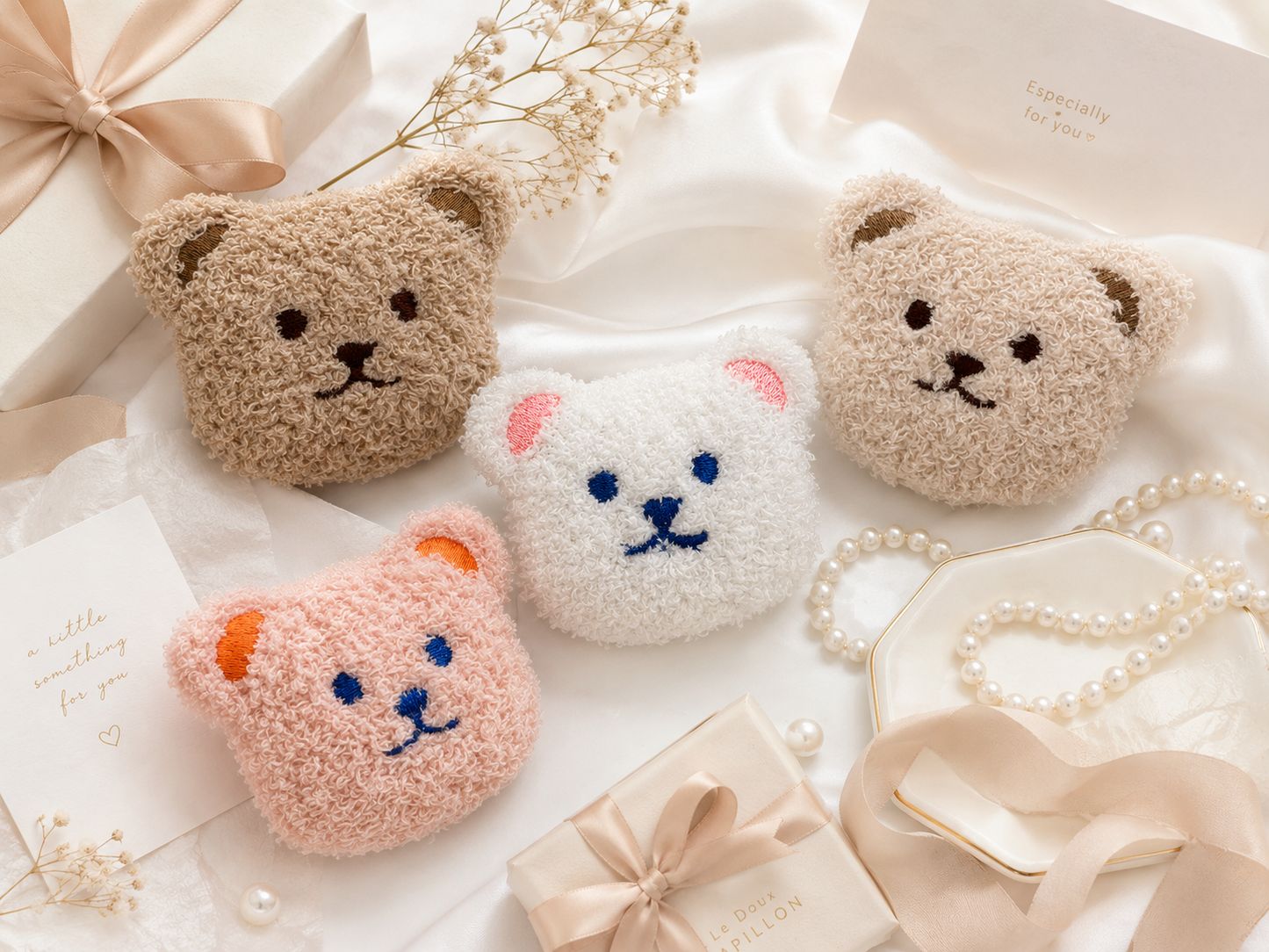 Plush Cartoon Bear Brooch