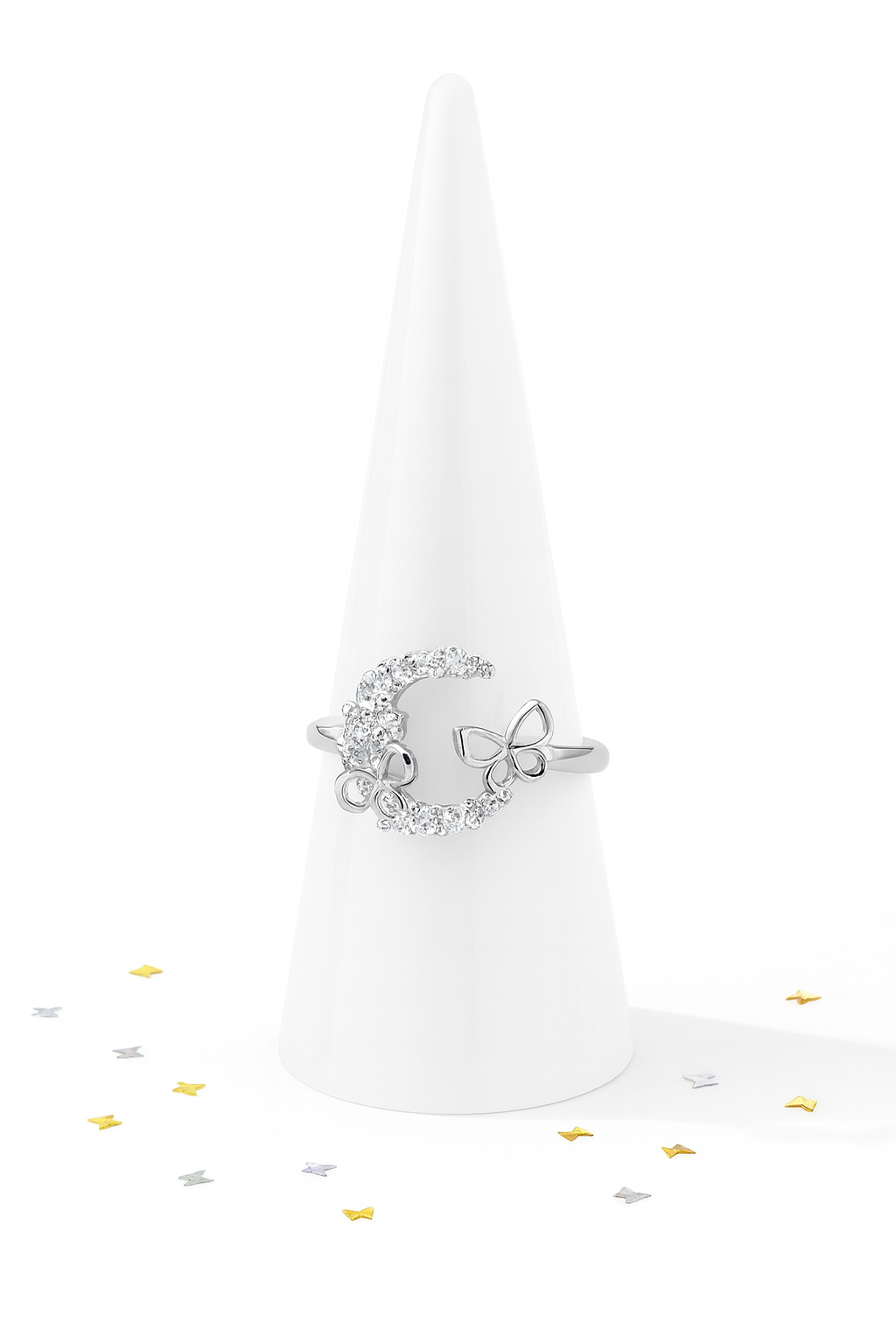 Butterfly Moon Ring (Adjustable)