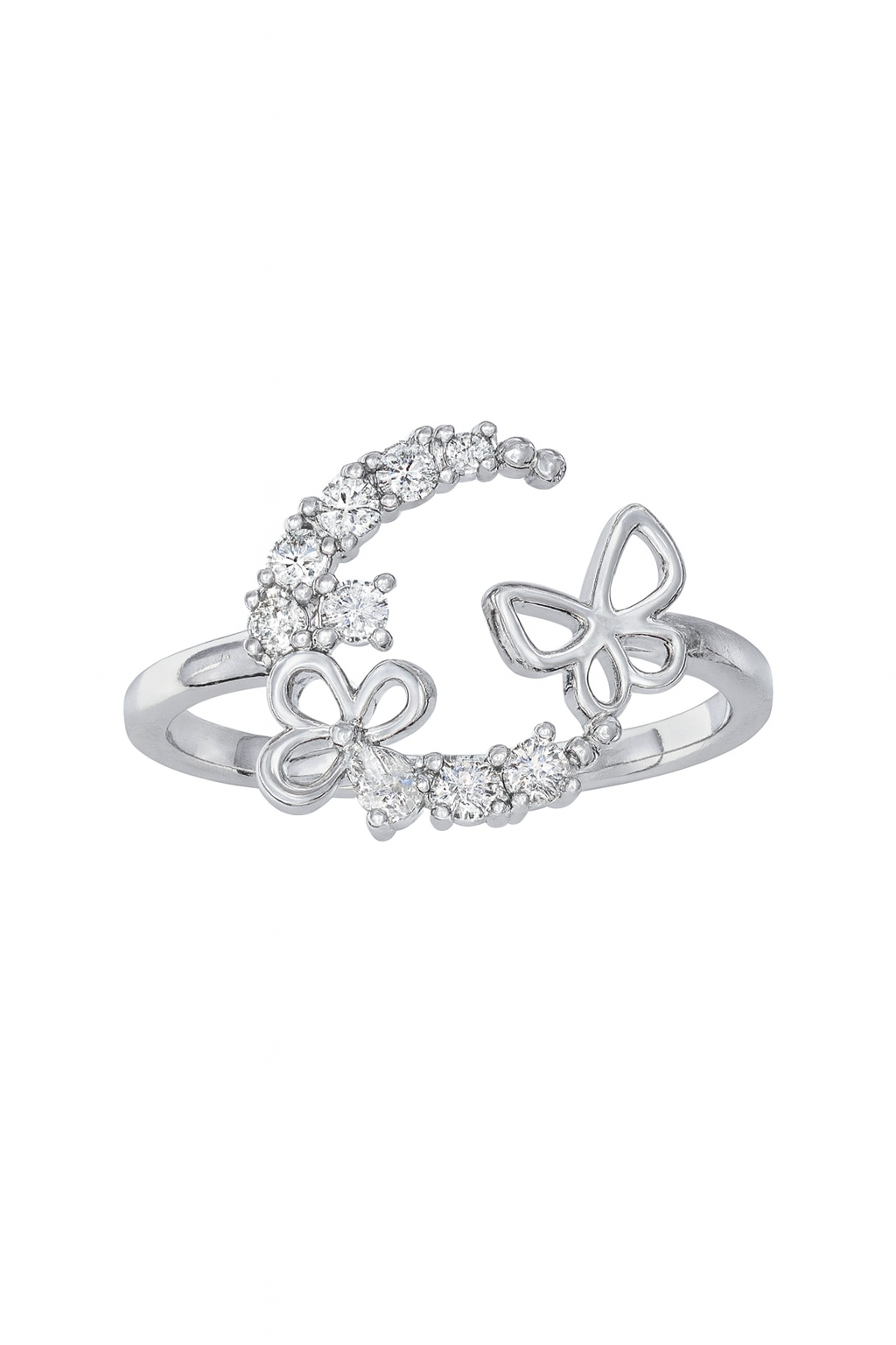 Butterfly Moon Ring (Adjustable)