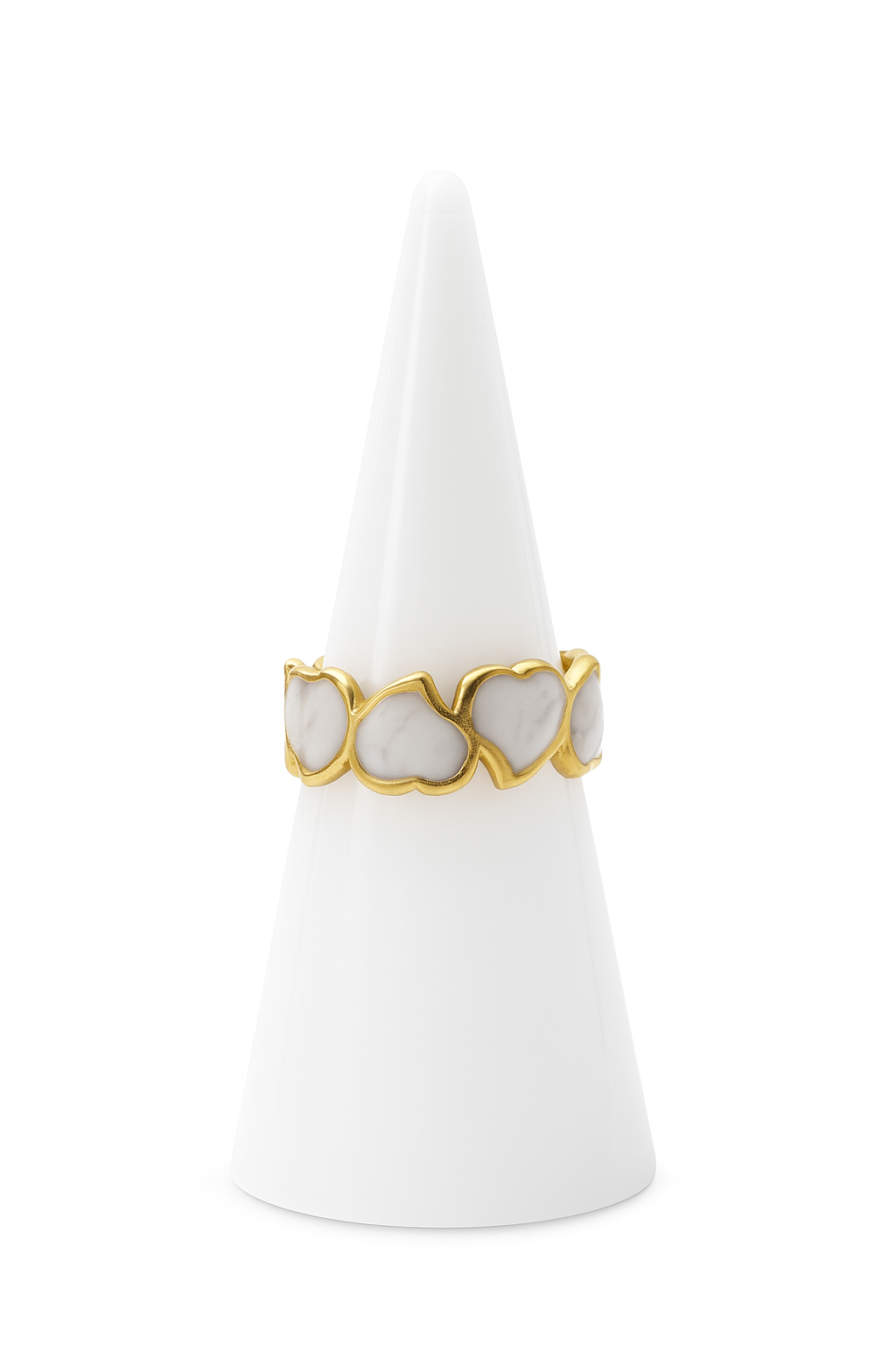 Gold Heart Cutout Ring