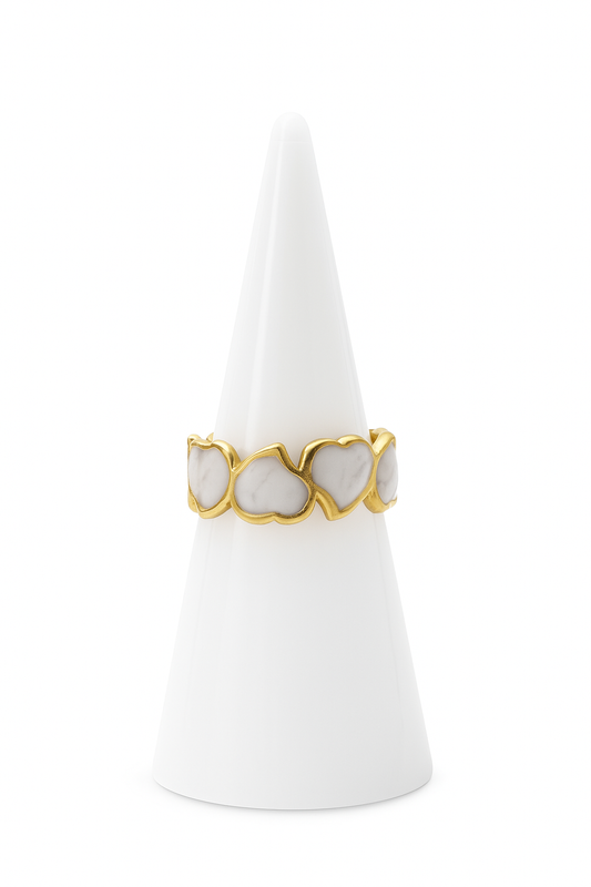 Gold Heart Cutout Ring