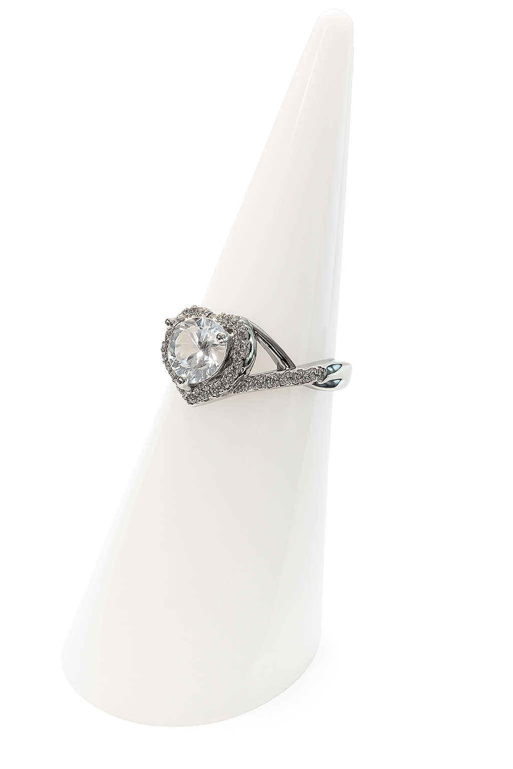 Heart-Shaped Zircon Ring