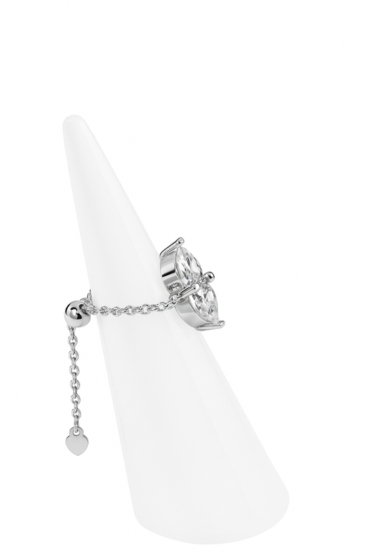 Adjustable Zircon Ring