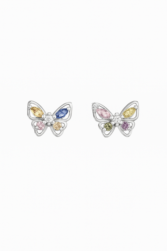 Butterfly Gemstone Earrings