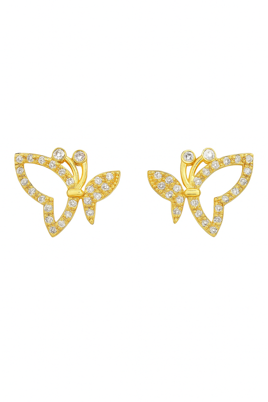 Gold Butterfly Earrings