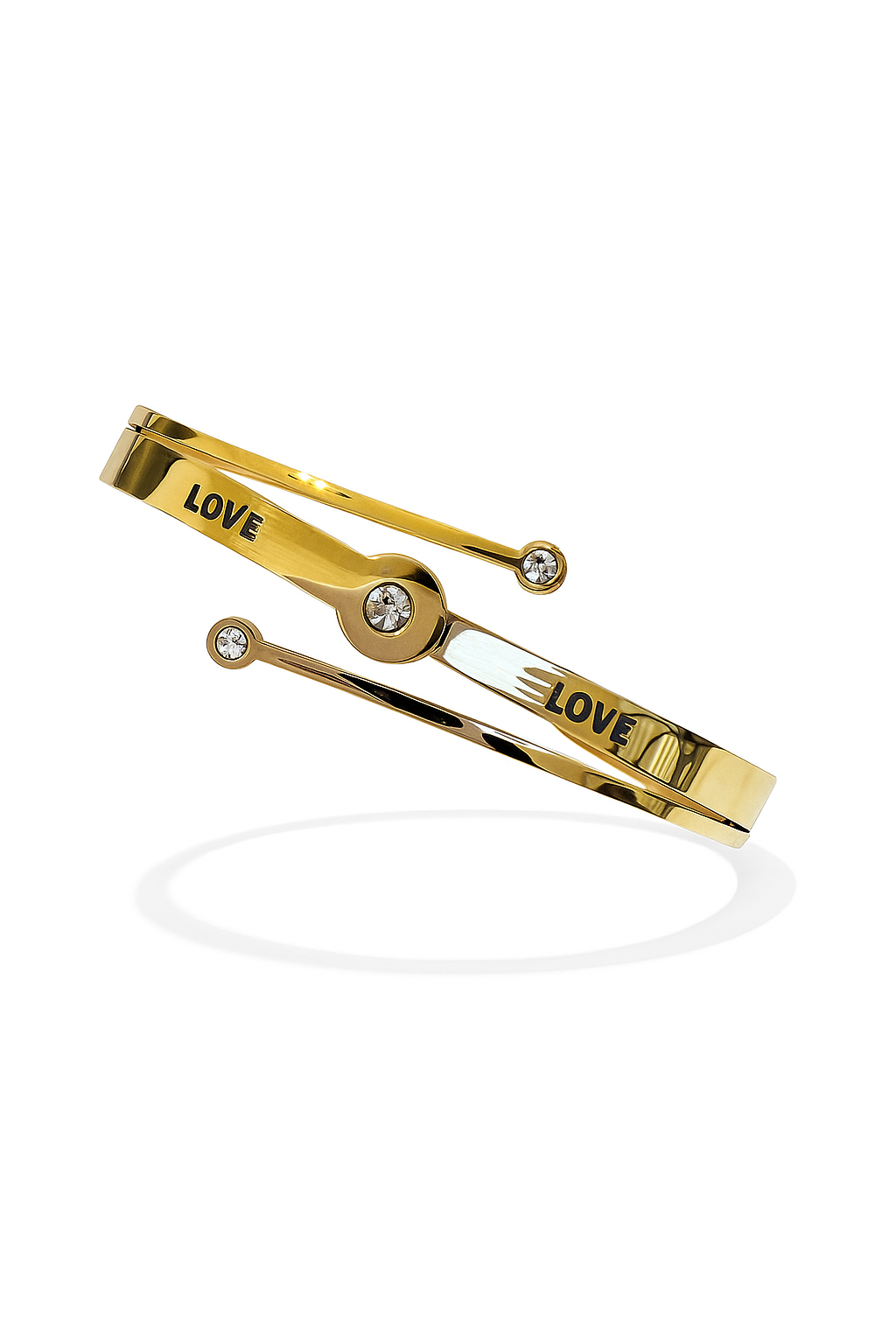 Gold LOVE Zircon Bracelet