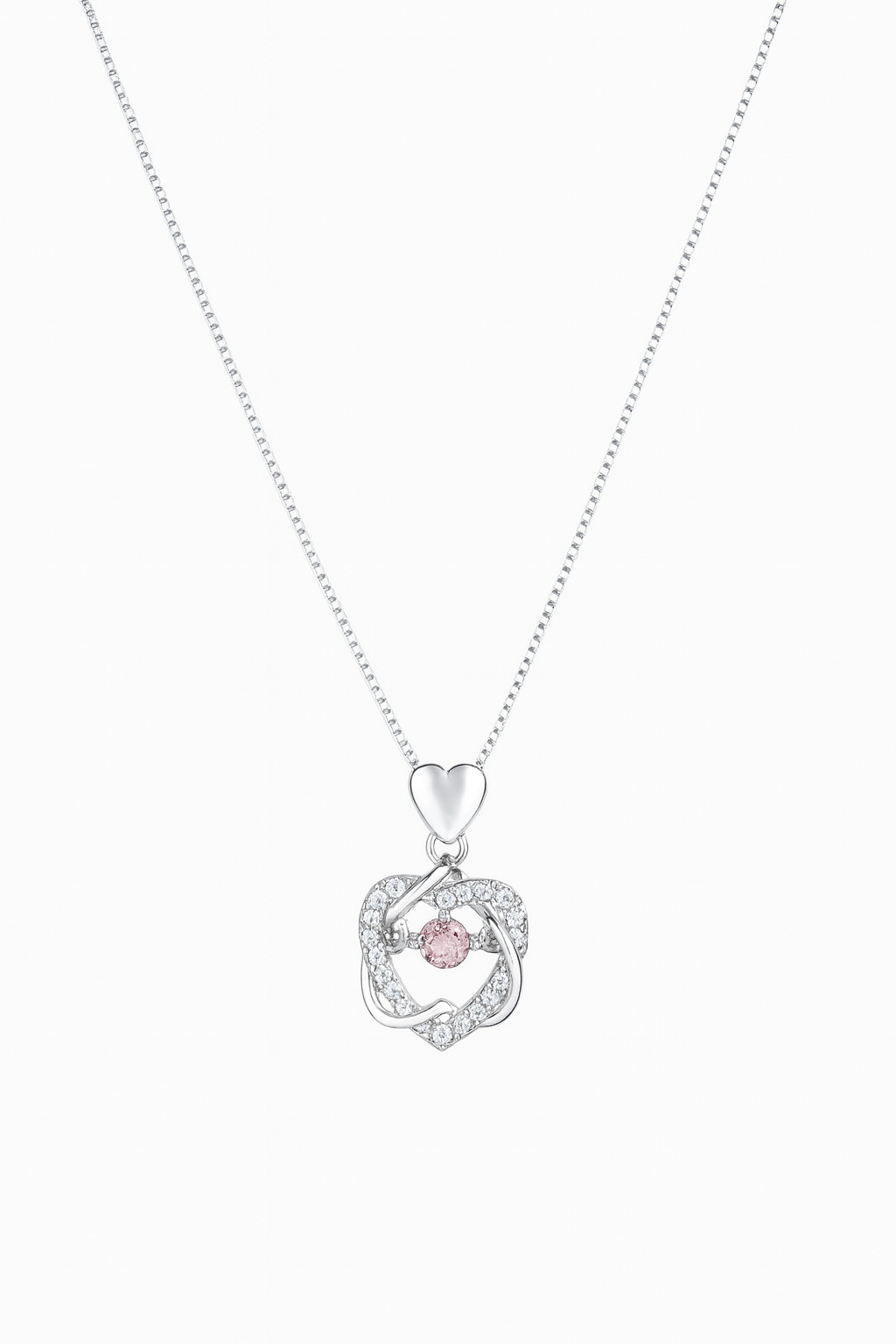 Crystal Blossom Pendant Necklace