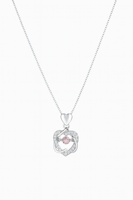 Crystal Blossom Pendant Necklace