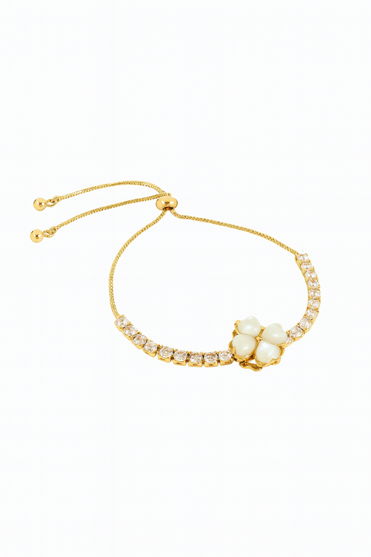 Spinning Flower Gold Bracelet