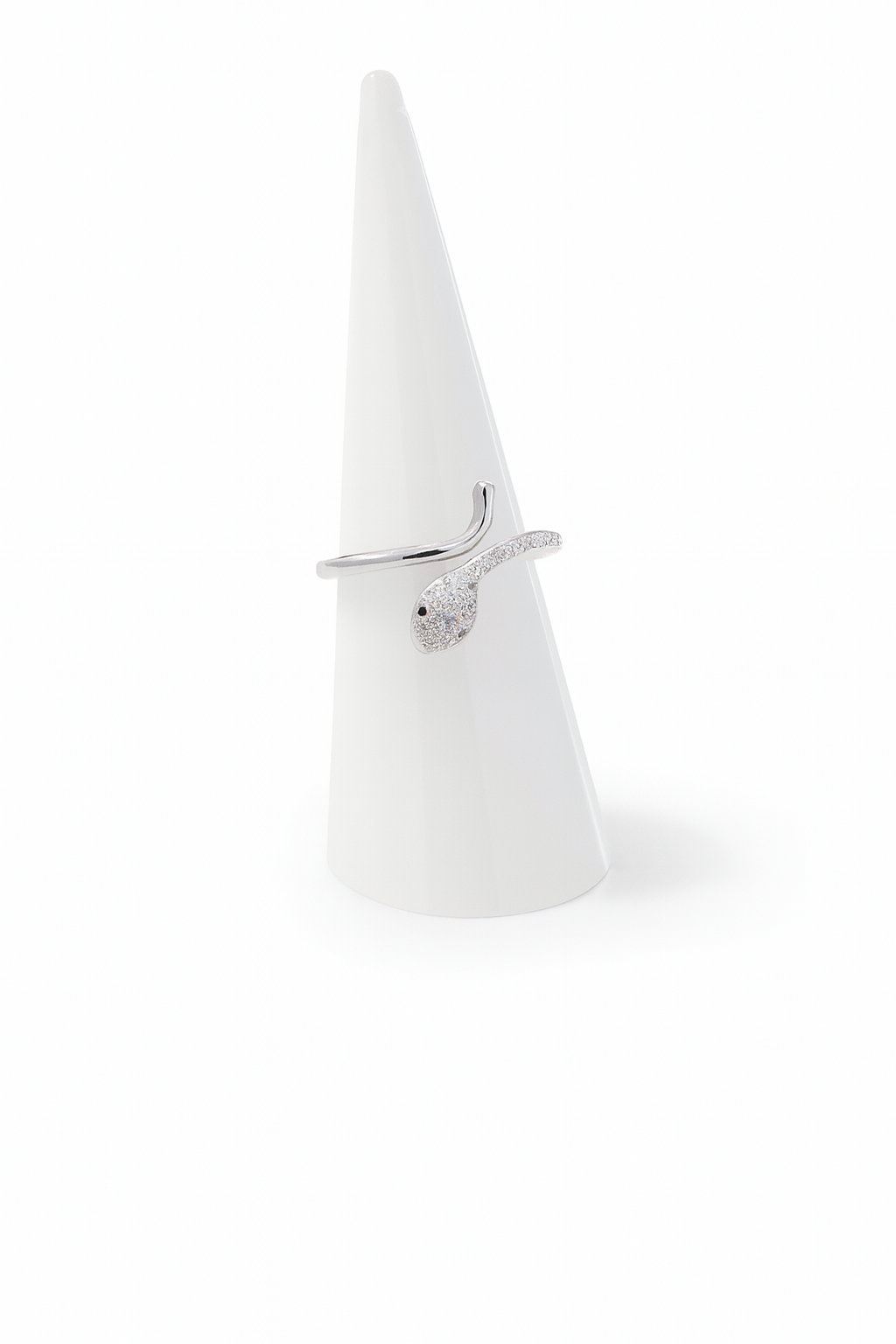 Zircon Snake Ring (Adjustable)