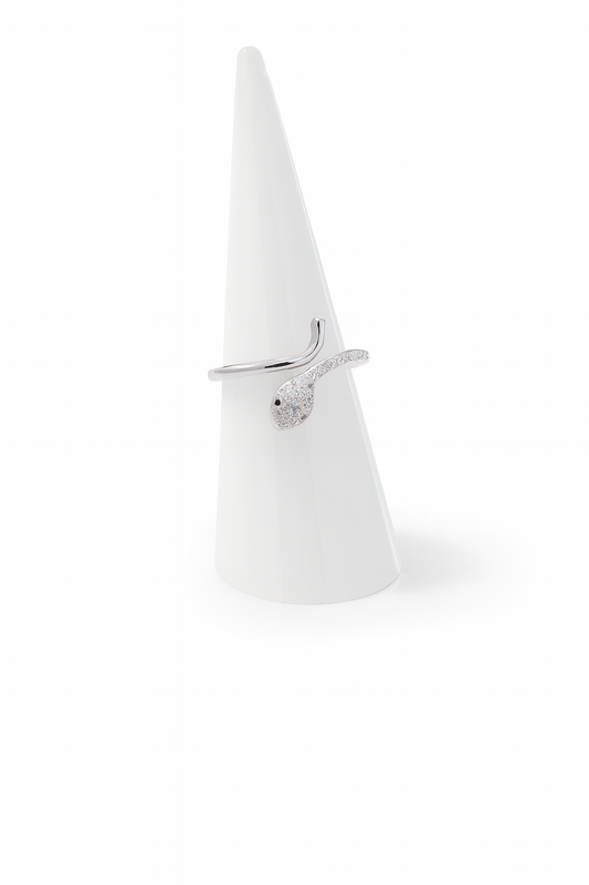 Zircon Snake Ring (Adjustable)