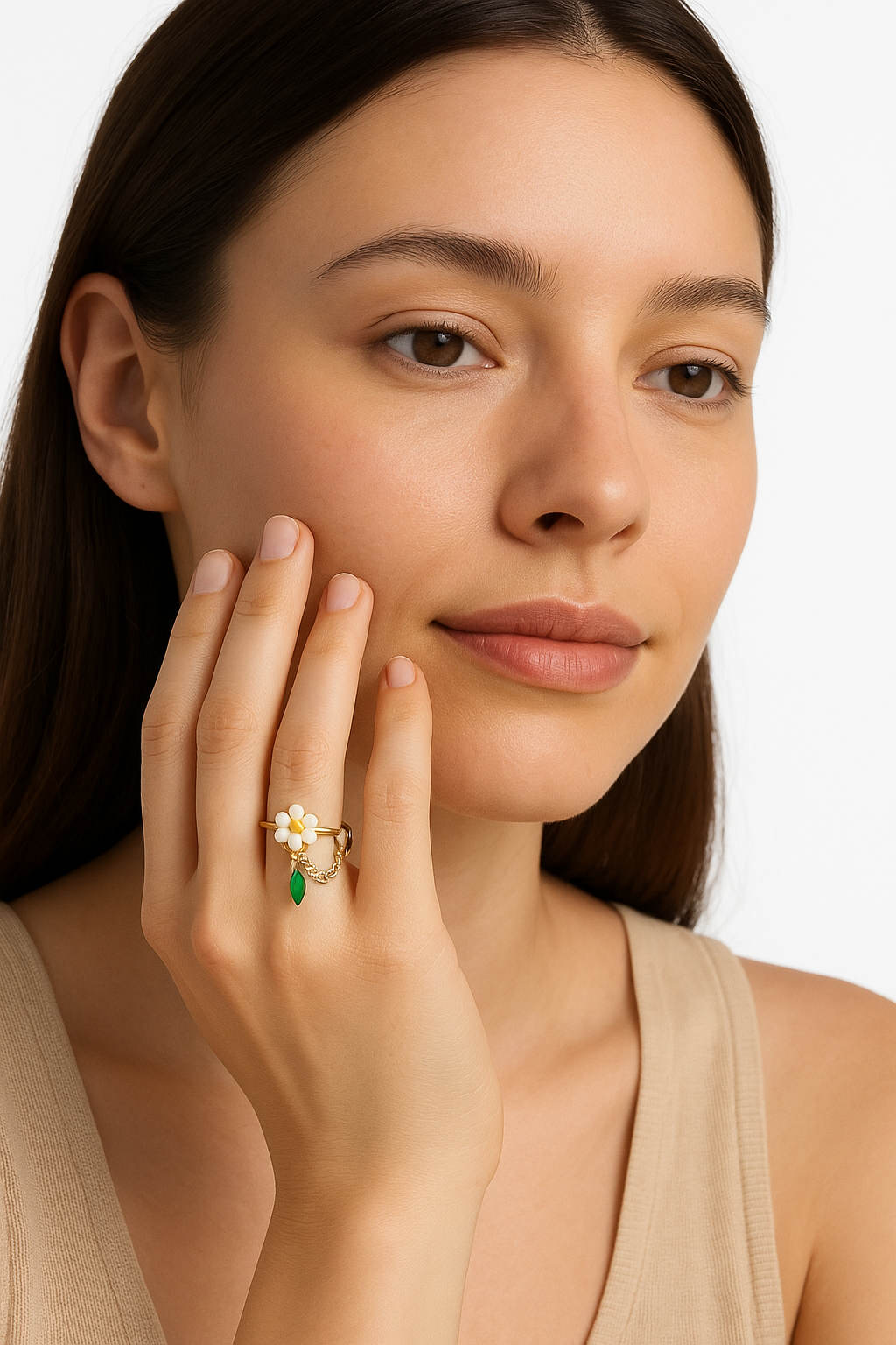 Daisy Chain Ring (Adjustable)