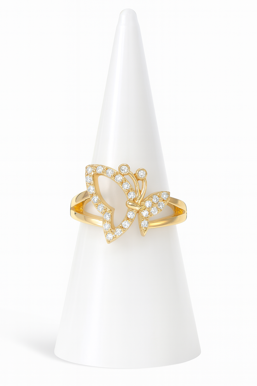 Gold Butterfly Ring (Adjustable)