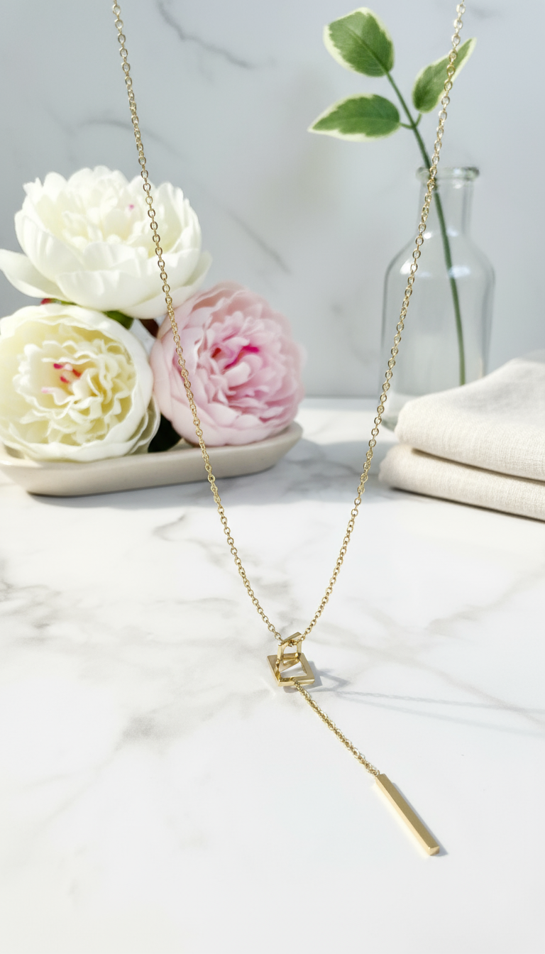 Bright necklace lifestyle scene