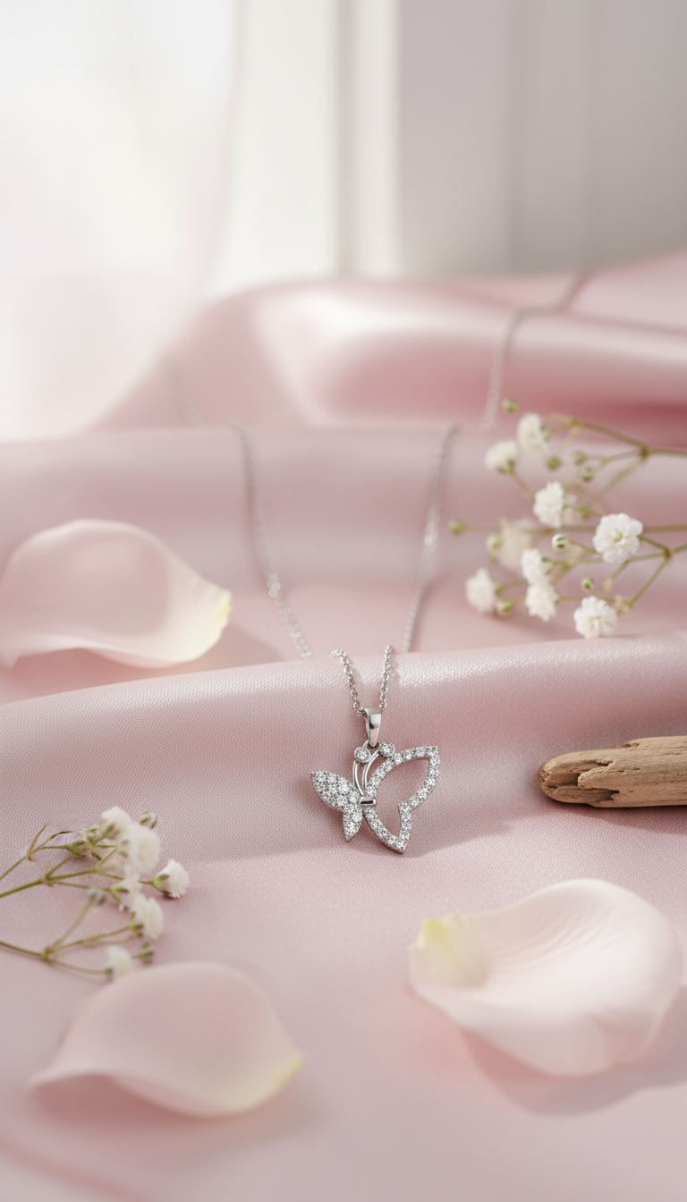 Butterfly Necklace Scene