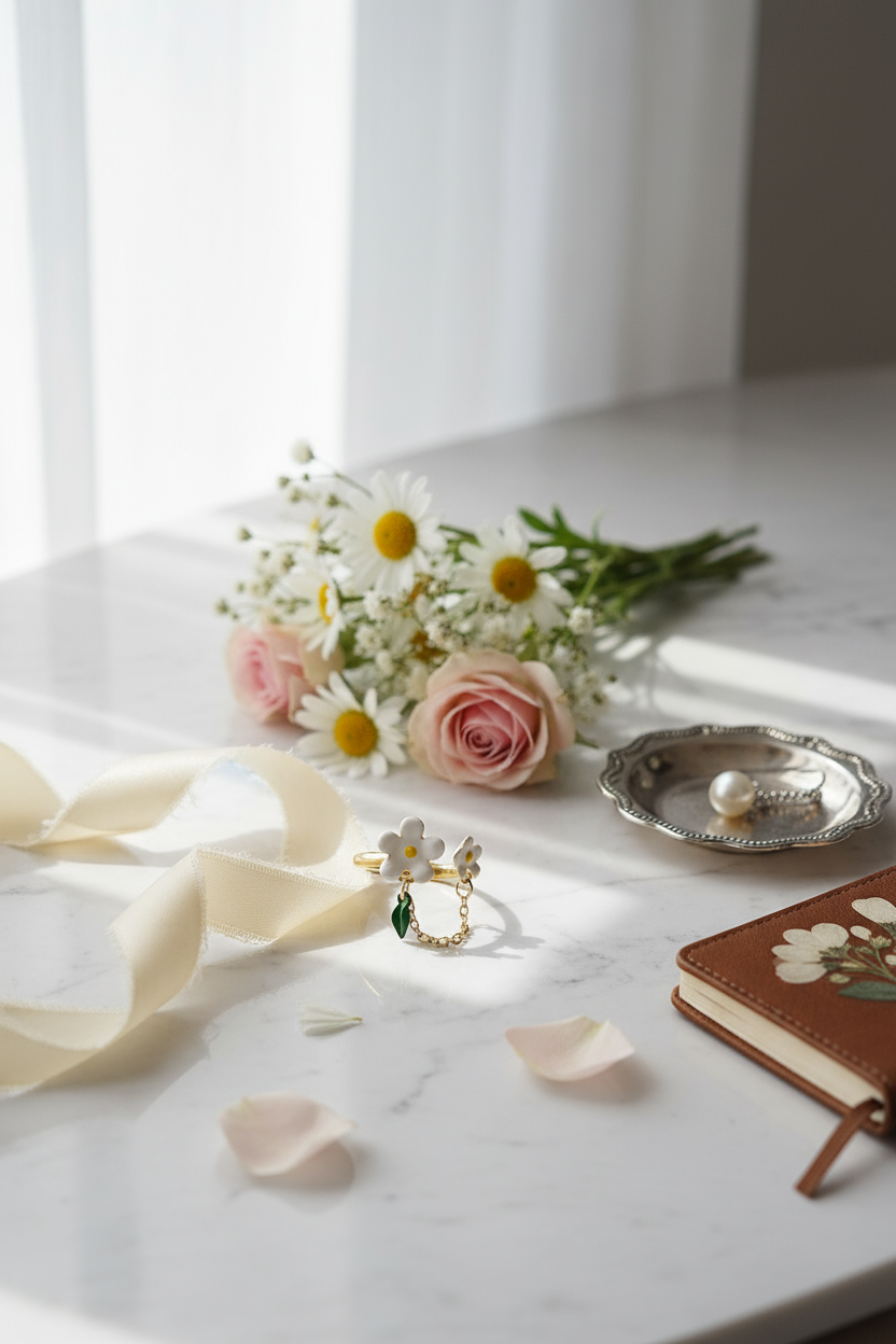 Daisy ring lifestyle scene