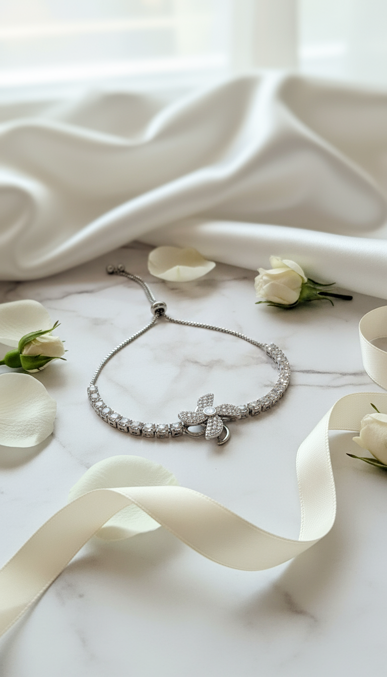 Elegant butterfly bracelet scene