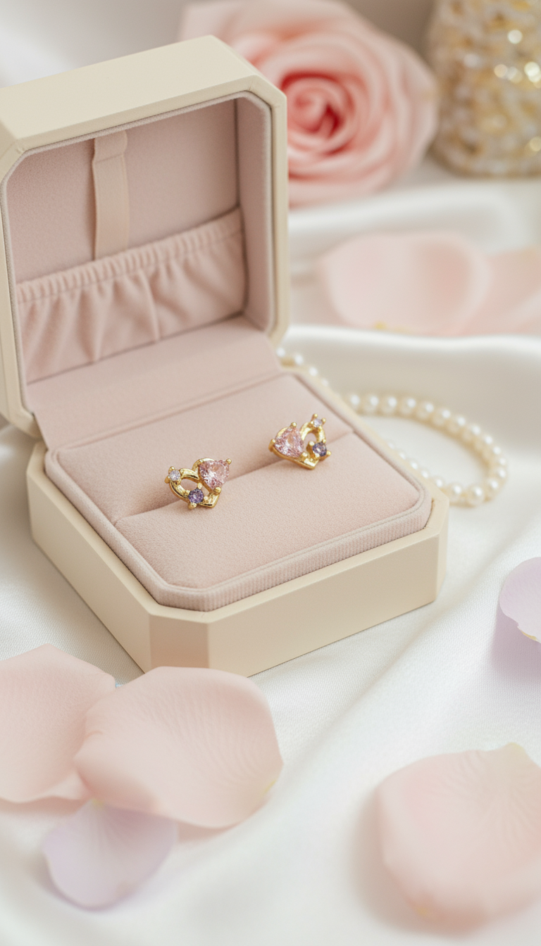 Elegant earrings scene