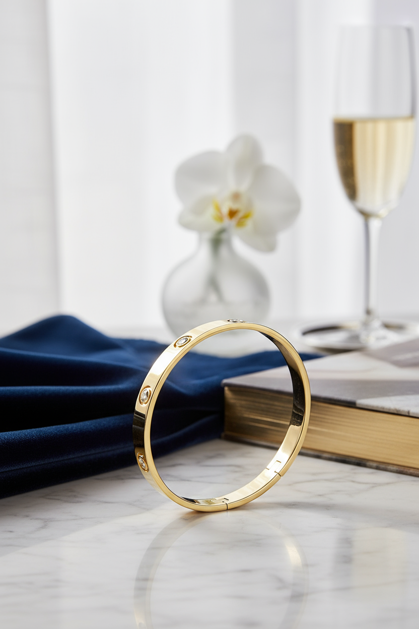 Gold Zircon Bracelet