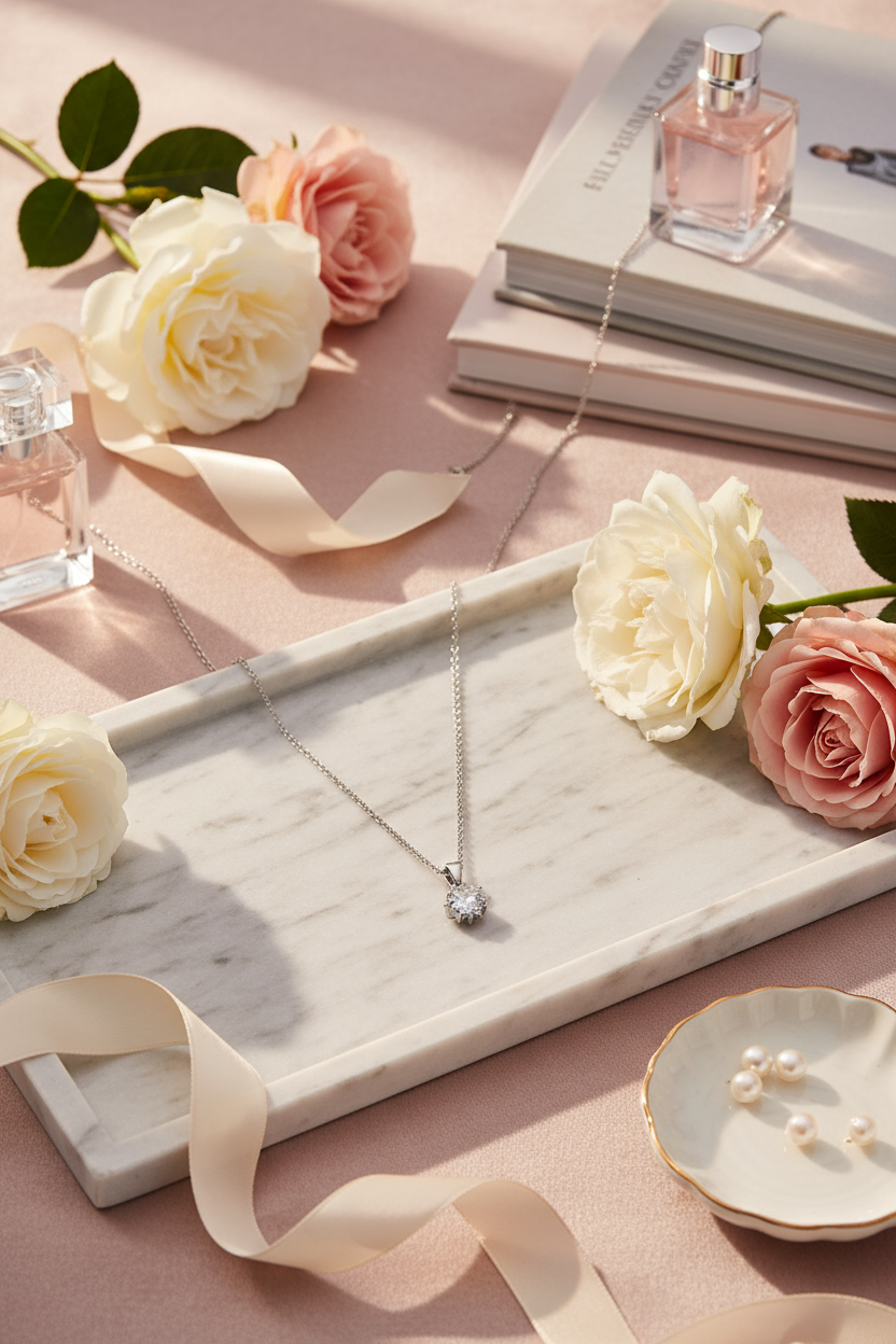 Necklace lifestyle scene