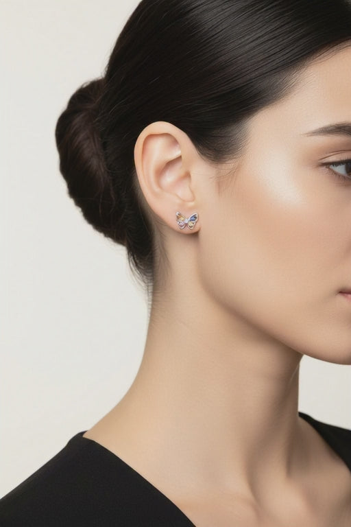 Butterfly Gemstone Earrings