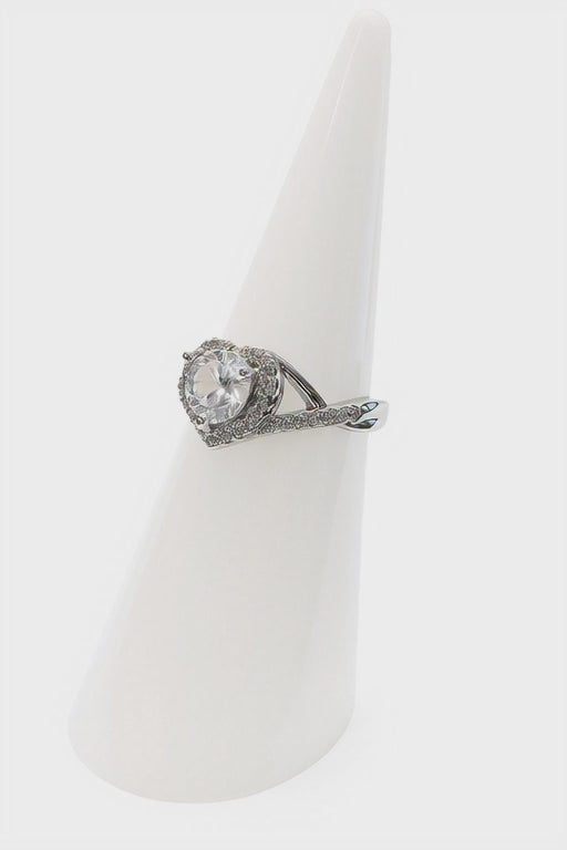 Heart-Shaped Zircon Ring